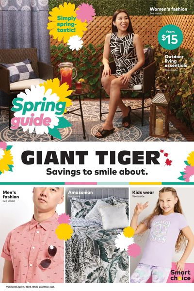 Giant Tiger Spring Guide March 15 to April 4