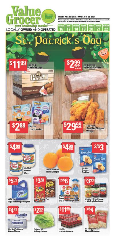 Value Grocer Flyer March 16 to 22