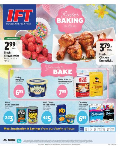 IFT Independent Food Town Flyer March 16 to 22