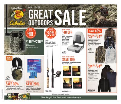 Cabela's Flyer March 16 to 29