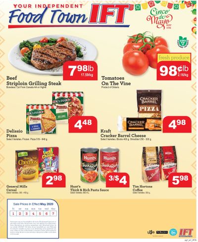 IFT Independent Food Town Flyer May 1 to 7