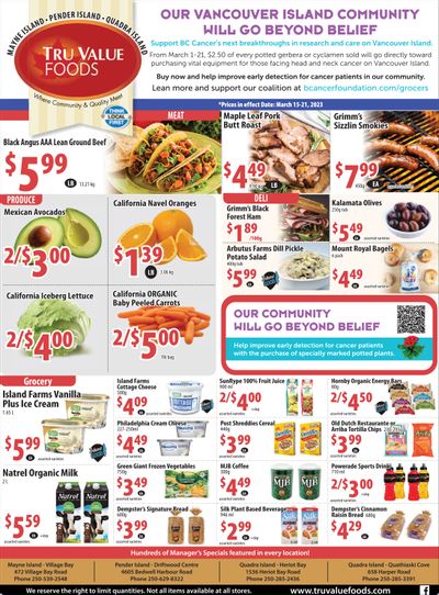 Tru Value Foods Flyer March 15 to 21