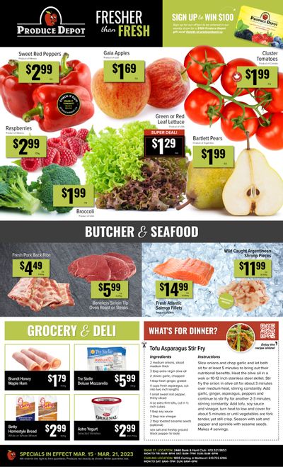 Produce Depot Flyer March 15 to 21