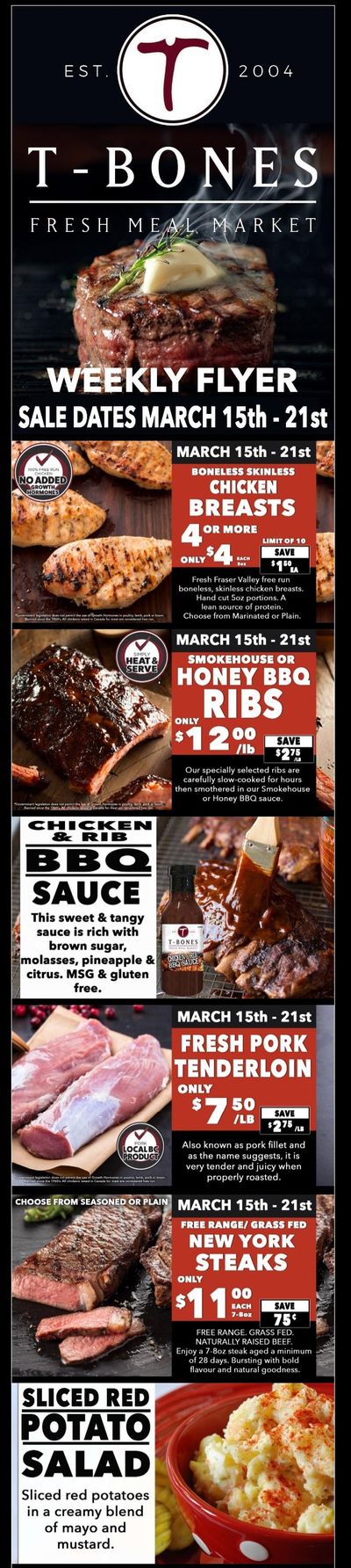 T-Bone's Flyer March 15 to 21