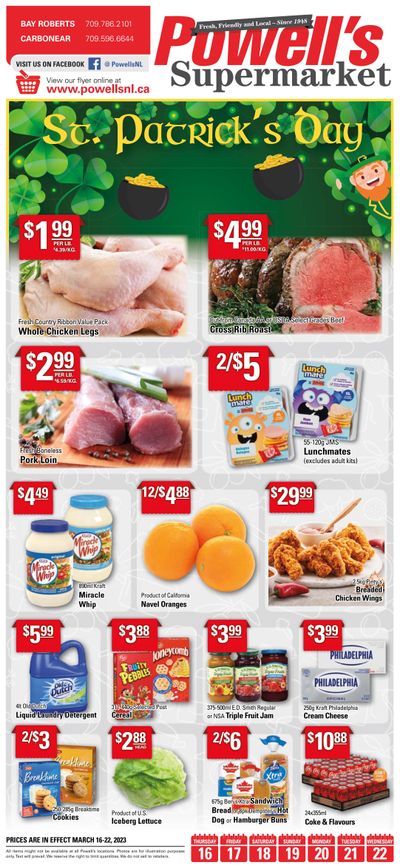 Powell's Supermarket Flyer March 16 to 22