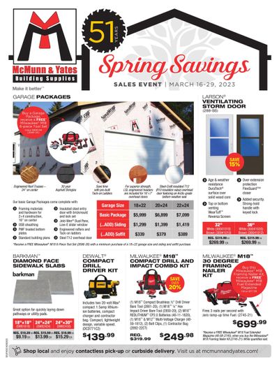 McMunn & Yates Building Supplies Flyer March 16 to 29
