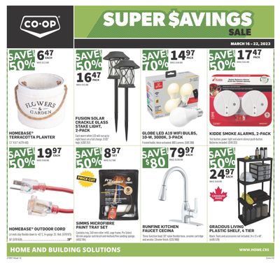 Co-op (West) Home Centre Flyer March 16 to 22