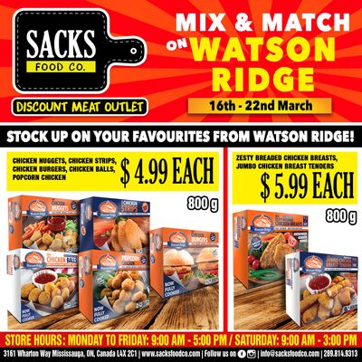 Sacks Food Co. Flyer March 16 to 22