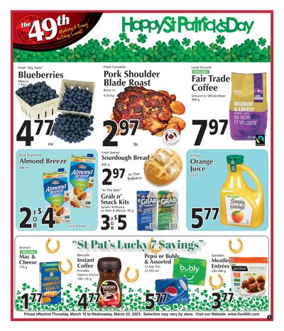 The 49th Parallel Grocery Flyer March 16 to 22