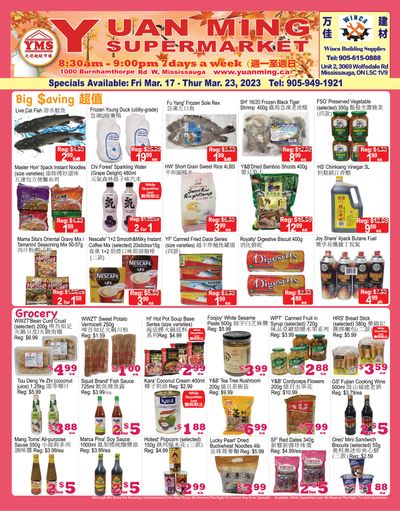 Yuan Ming Supermarket Flyer March 17 to 23