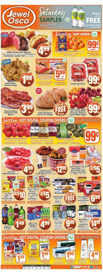 Jewel Osco (IL) Weekly Ad Flyer Specials March 15 to March 21, 2023