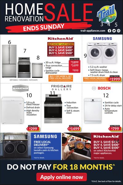 Trail Appliances (AB & SK) Flyer March 16 to 22