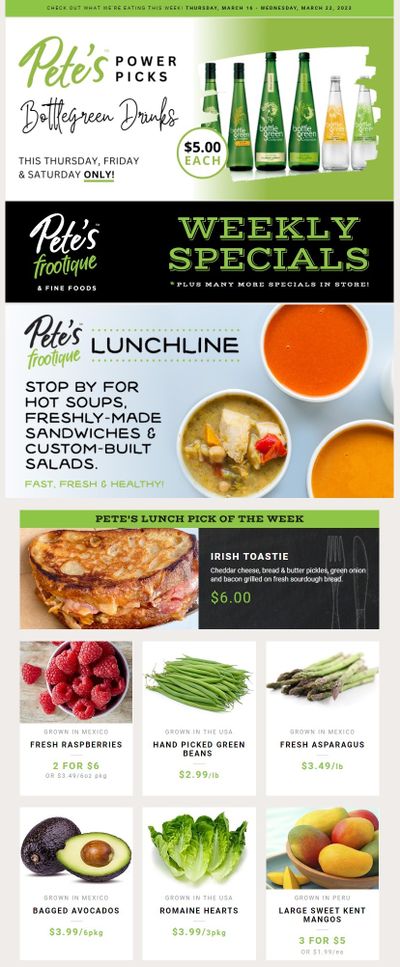 Pete's Fine Foods Flyer March 16 to 22