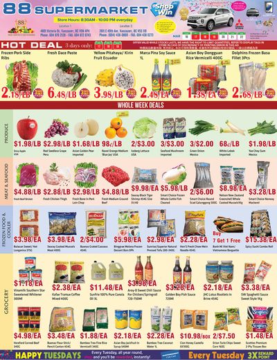 88 Supermarket Flyer March 16 to 22