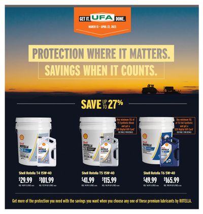 UFA Co-operative Limited Spring Lube Sale Flyer March 13 to April 22