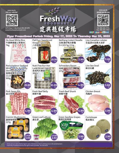 FreshWay Foodmart Flyer March 17 to 23