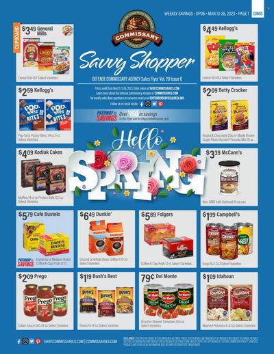Commissary Weekly Ad Flyer Specials March 13 to March 26, 2023