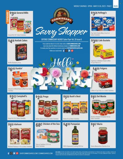 Commissary Weekly Ad Flyer Specials March 13 to March 26, 2023