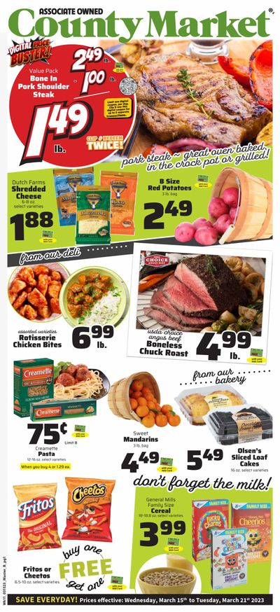 County Market (IL, IN, MO) Weekly Ad Flyer Specials March 15 to March 21, 2023
