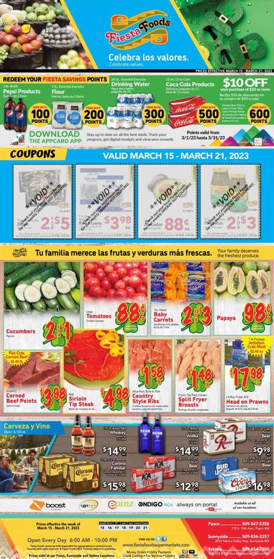 Fiesta Foods SuperMarkets (WA) Weekly Ad Flyer Specials March 15 to March 21, 2023
