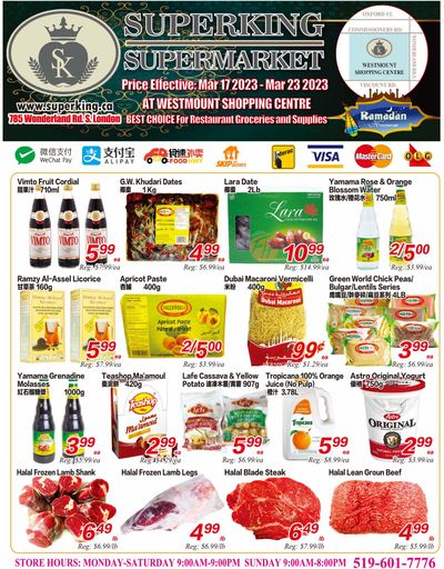 Superking Supermarket (London) Flyer March 17 to 23