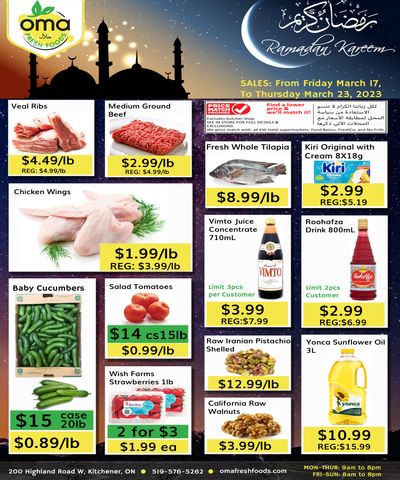 Oma Fresh Foods Flyer March 17 to 23