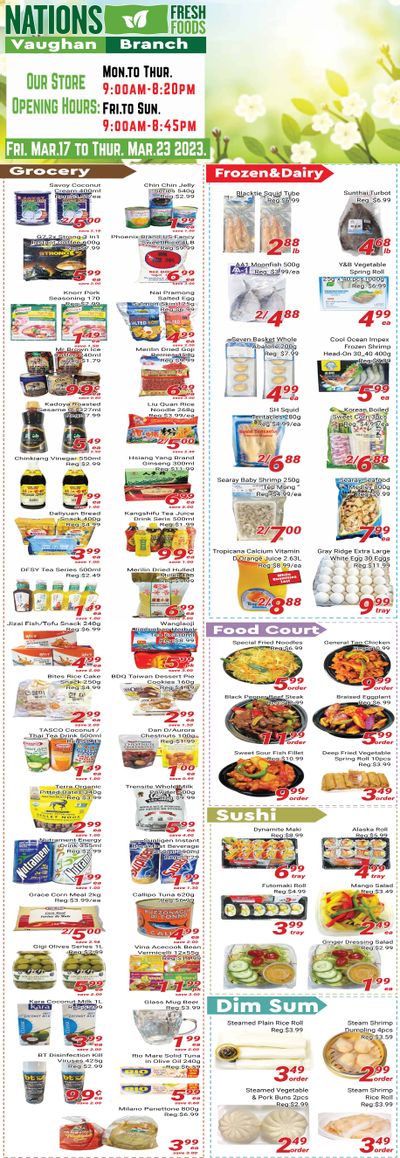 Nations Fresh Foods (Vaughan) Flyer March 17 to 23