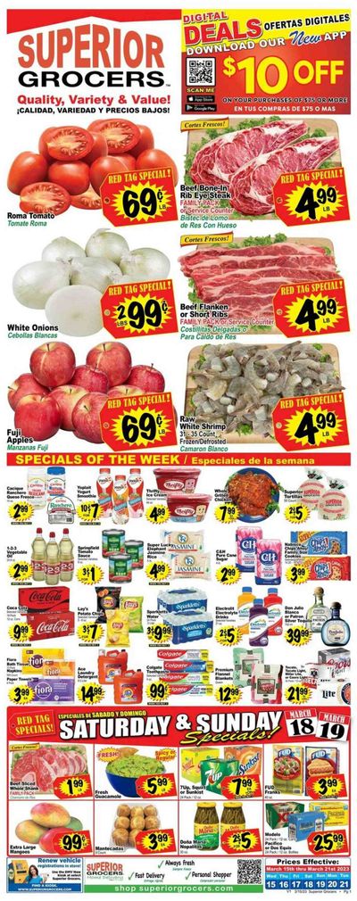 Superior Grocers (CA) Weekly Ad Flyer Specials March 15 to March 21, 2023