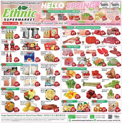 Ethnic Supermarket (Guelph) Flyer March 17 to 23