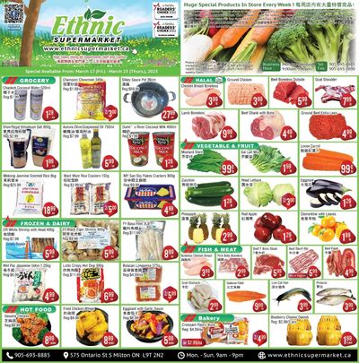 Ethnic Supermarket (Milton) Flyer March 17 to 23
