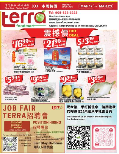 Terra Foodmart Flyer March 17 to 23