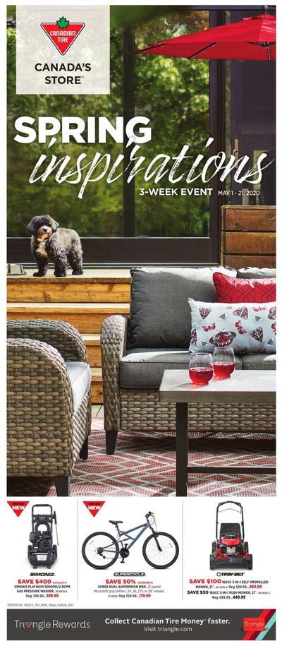 Canadian Tire Spring Inspirations Flyer May 1 to 21