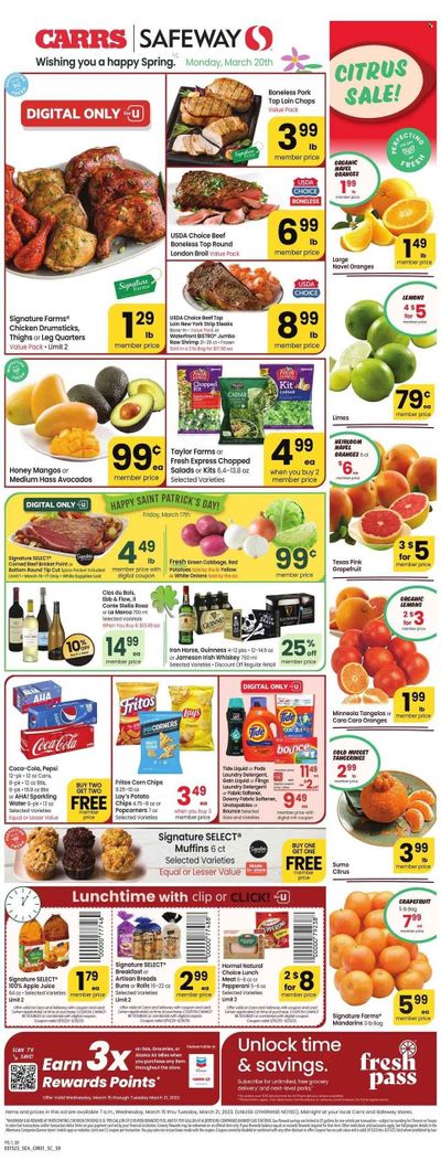 Safeway (AK) Weekly Ad Flyer Specials March 15 to March 21, 2023