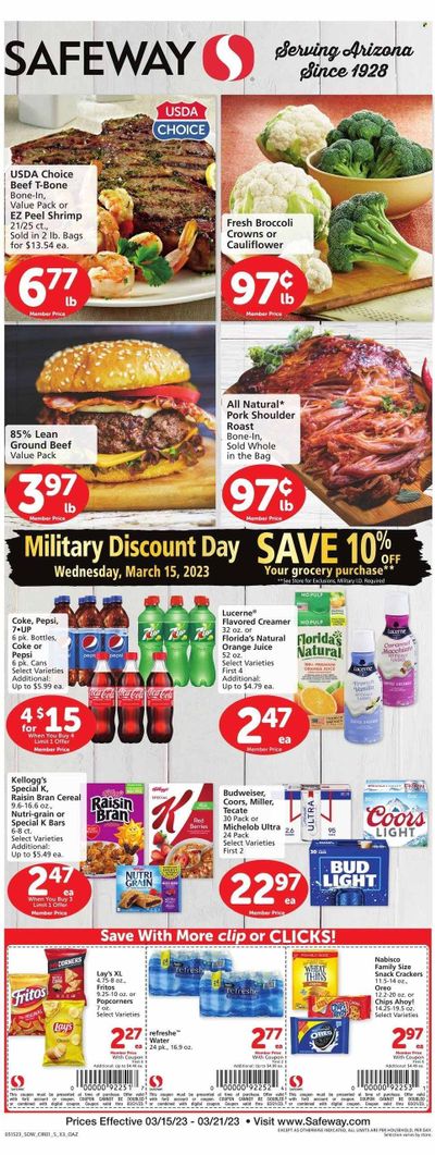Safeway (AZ) Weekly Ad Flyer Specials March 15 to March 21, 2023