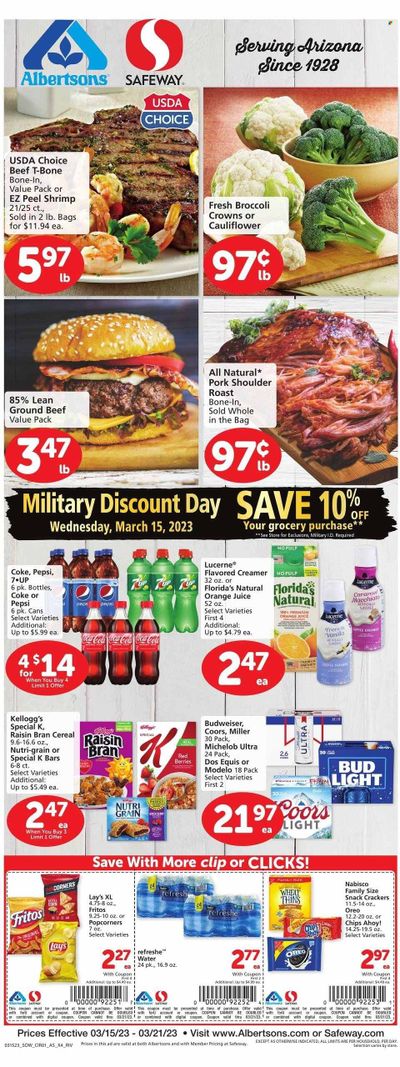 Safeway (AZ) Weekly Ad Flyer Specials March 15 to March 21, 2023