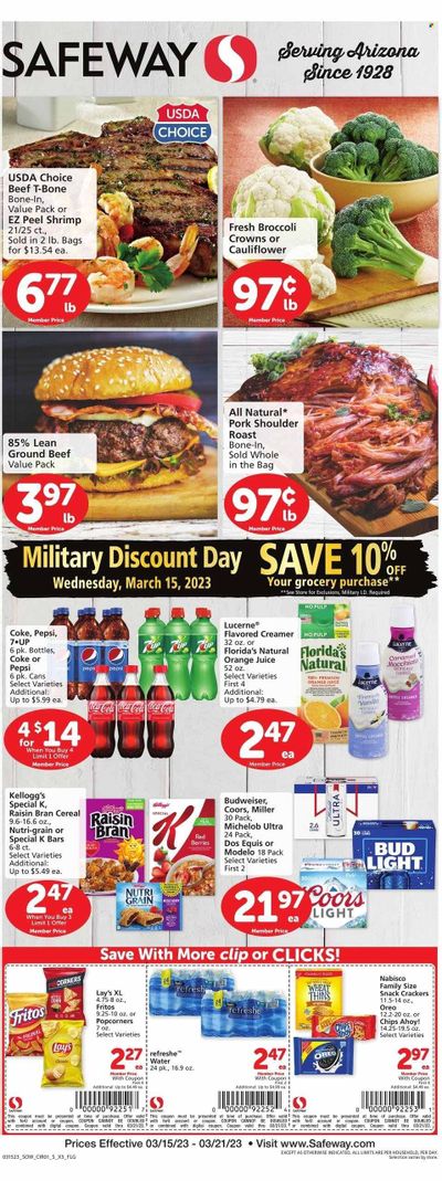 Safeway (AZ) Weekly Ad Flyer Specials March 15 to March 21, 2023