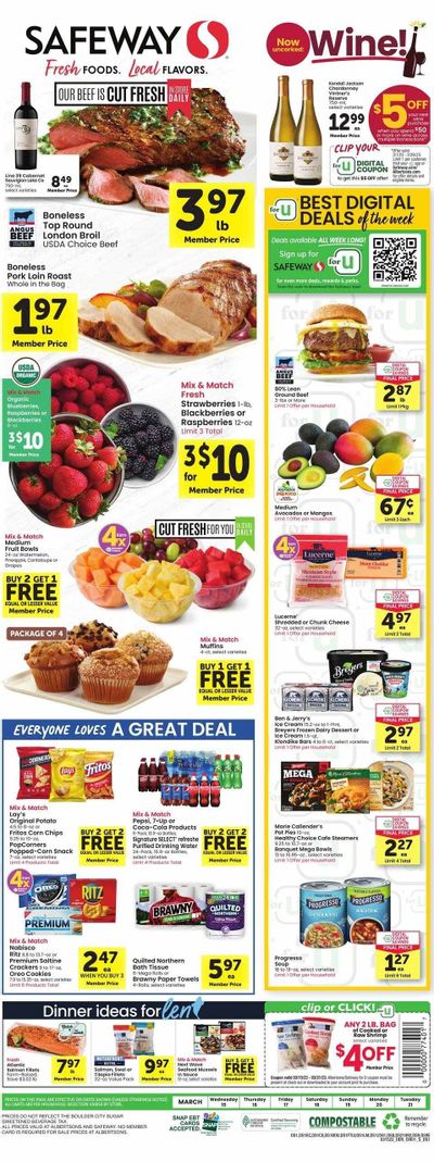 Safeway (CO) Weekly Ad Flyer Specials March 15 to March 21, 2023