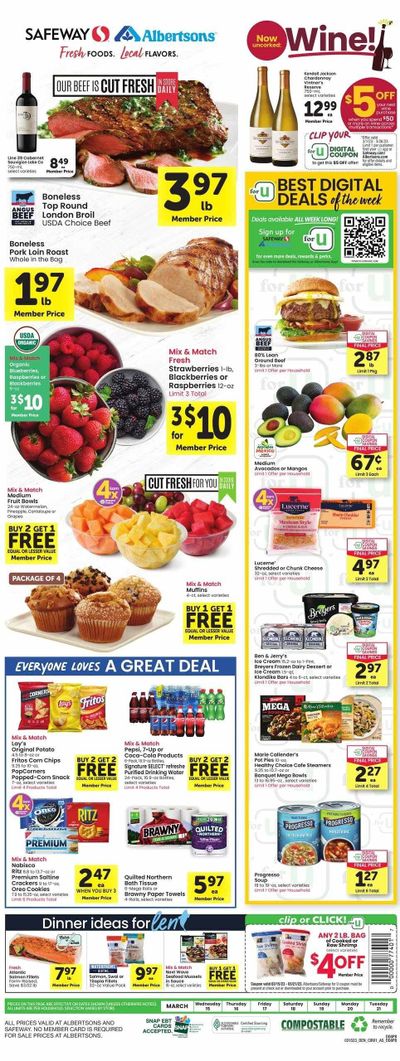 Safeway (CO) Weekly Ad Flyer Specials March 15 to March 21, 2023