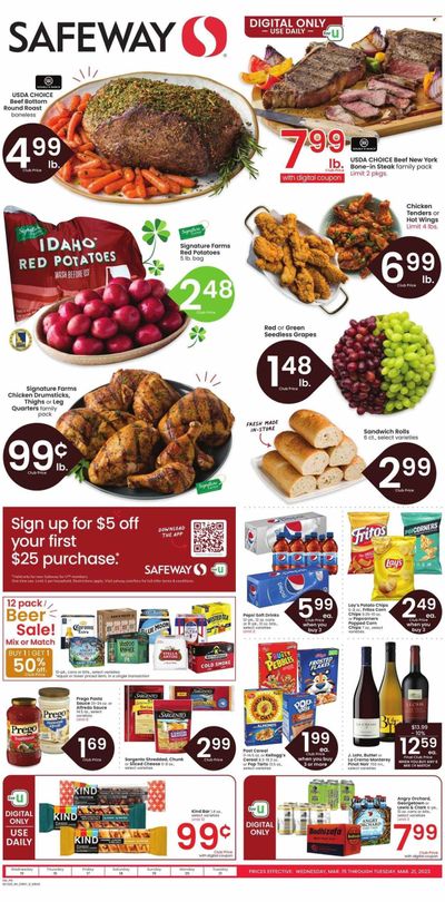 Safeway (MT) Weekly Ad Flyer Specials March 15 to March 21, 2023