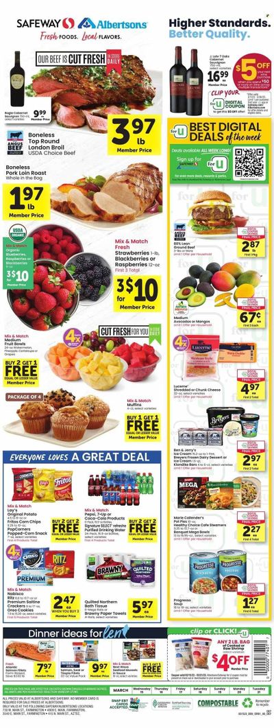 Safeway (NM) Weekly Ad Flyer Specials March 15 to March 21, 2023