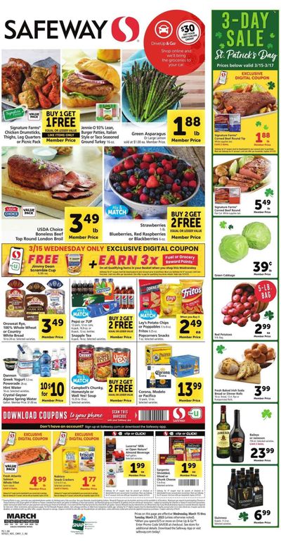 Safeway (NV) Weekly Ad Flyer Specials March 15 to March 21, 2023