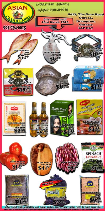 Asian Cash & Carry Flyer March 17 to 23