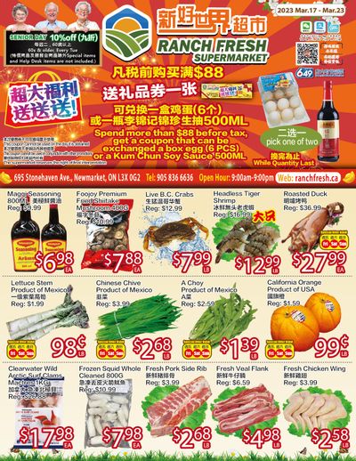 Ranch Fresh Supermarket Flyer March 17 to 23