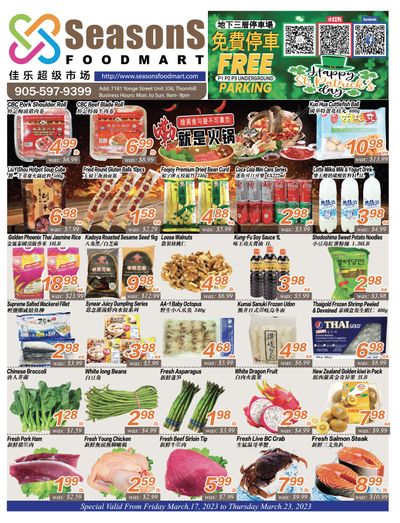 Seasons Food Mart (Thornhill) Flyer March 17 to 23