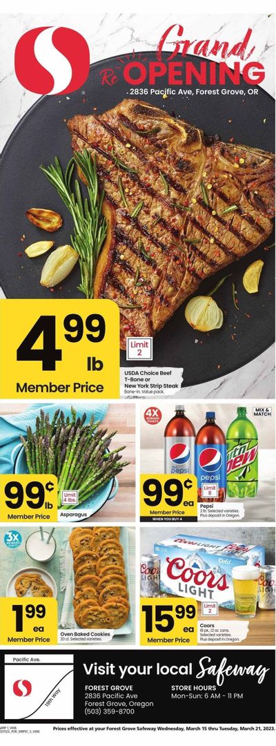 Safeway (OR) Weekly Ad Flyer Specials March 15 to March 21, 2023