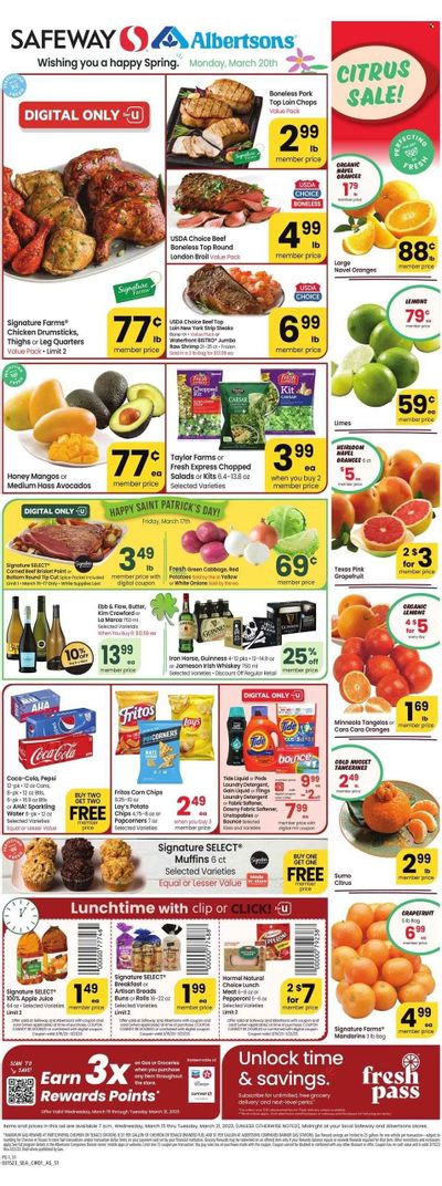 Safeway (WA) Weekly Ad Flyer Specials March 15 to March 21, 2023