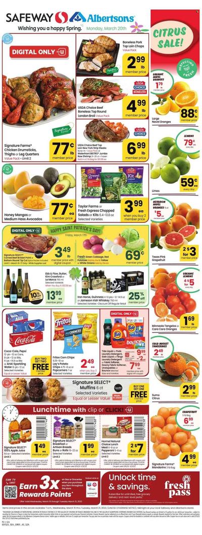 Safeway (WA) Weekly Ad Flyer Specials March 15 to March 21, 2023