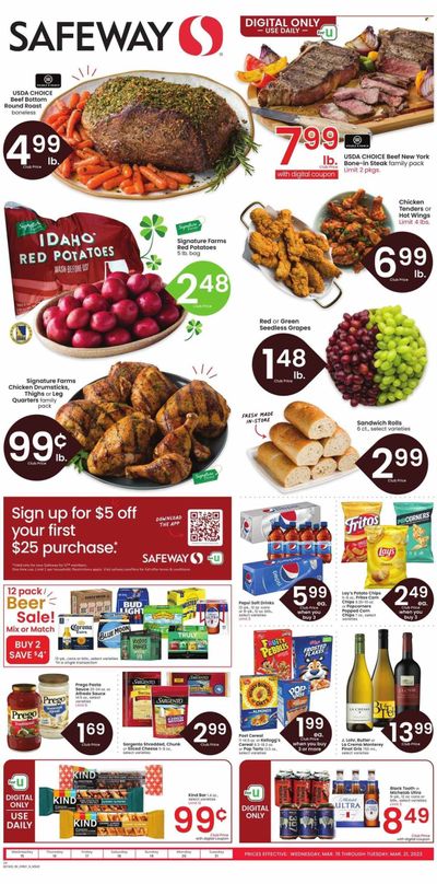 Safeway (WY) Weekly Ad Flyer Specials March 15 to March 21, 2023
