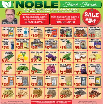 Noble Fresh Foods Flyer April 30 to May 6