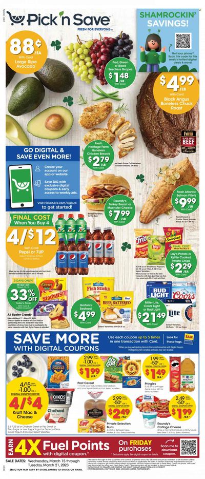 Pick ‘n Save (WI) Weekly Ad Flyer Specials March 15 to March 21, 2023
